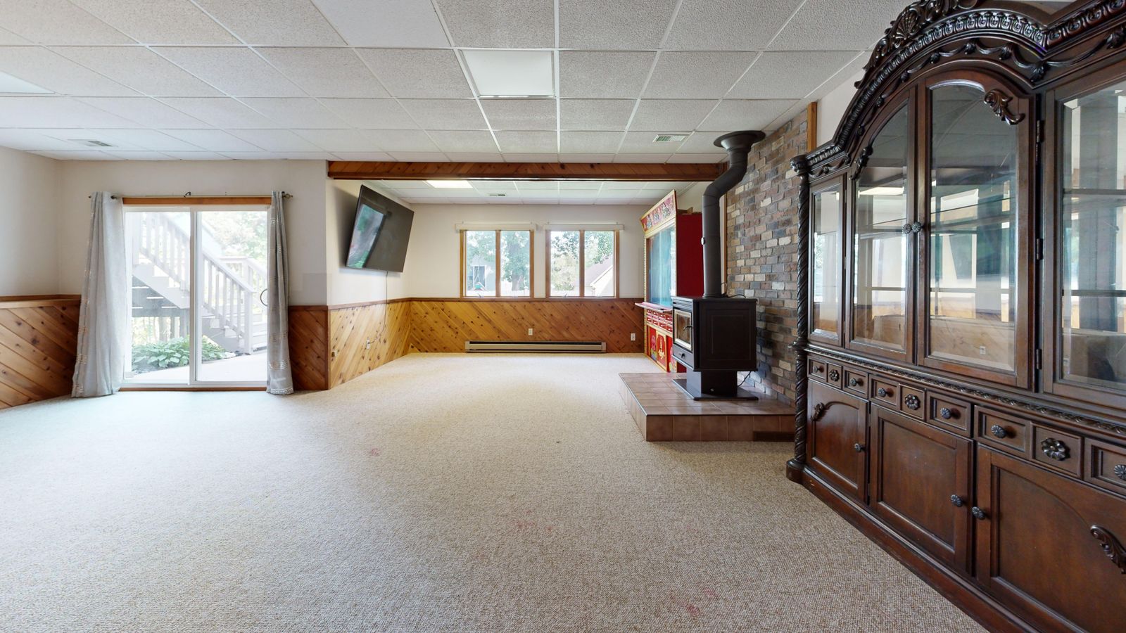 Basement finishing in progress